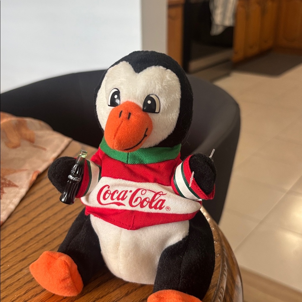 Coca-Cola Penguin Plush with Red Sweater